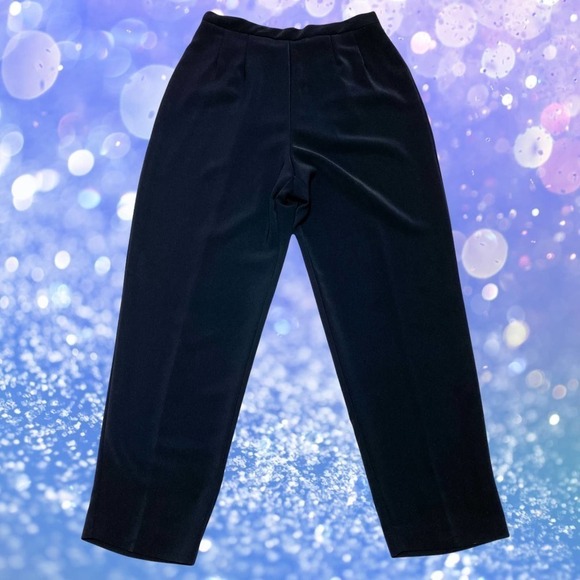 SOLID Black Straight Leg Chino Dress Pant Trousers - Picture 11 of 12